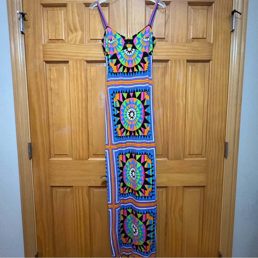 Mara Hoffman Swim Multicolor Patterned Maxi Size Medium EUC